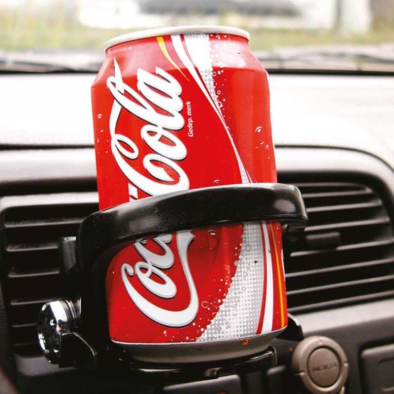 Flaskeholder til ventilation sort/krom