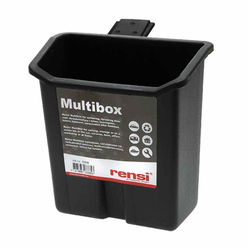 Affaldsbox plast 160 x 160 x 80 ml