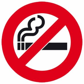 Ikke ryger skilt transparent