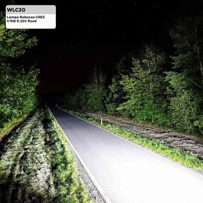 Arbejdslampe 4x5w 20w Led 6000K