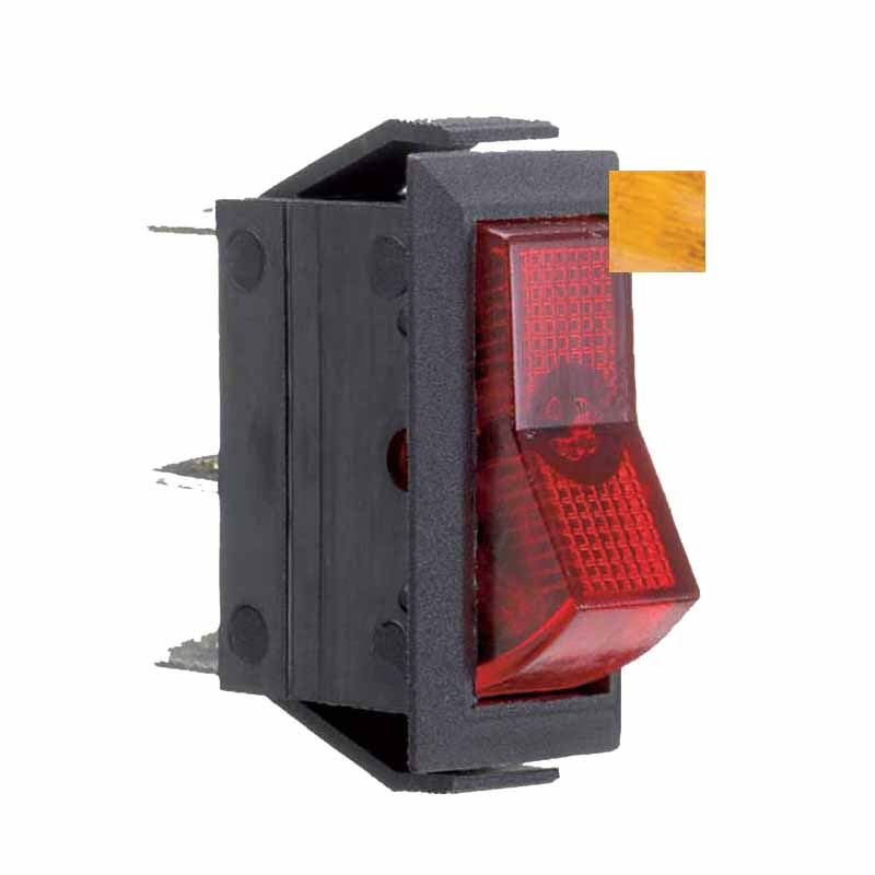 Kontakt gul firkant on/off 16 amp (XUX)