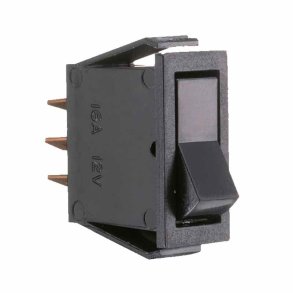 Kontakt flad sort on/off 16 amp (XUX)