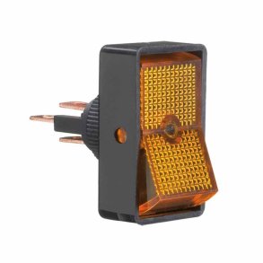 Kontakt on/off firkant gul 16 amp (XUX)