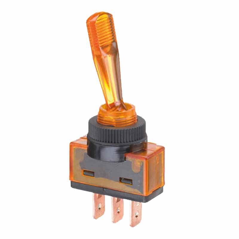 Kontakt med arm on/off gul 20 amp (XUX)