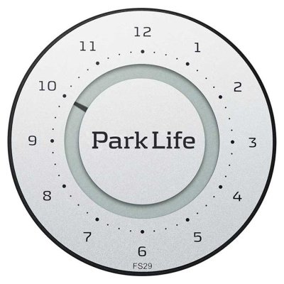 Parkeringsur Parklife titan siler