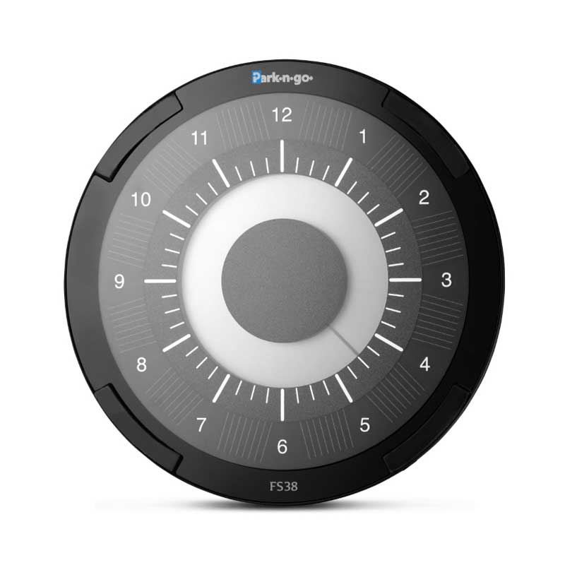 Parkeringsur Parkngo ECO sort/ antrazit m/solceller