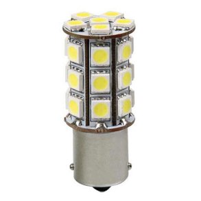 Led P21W BA15S Klar hvid 27 Smd 12V stk.