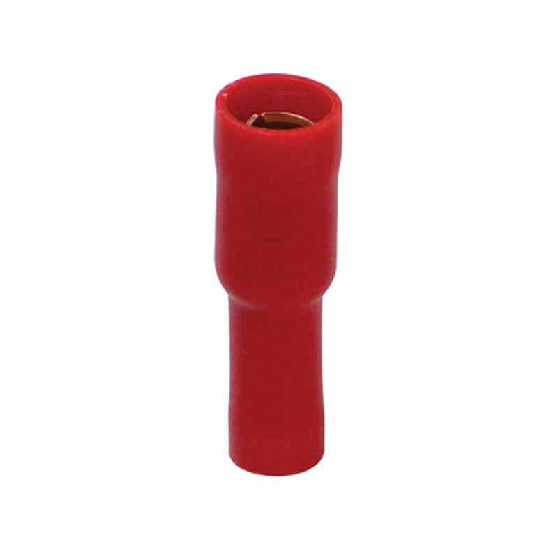 Kabelsko hun rund rd  4 mm. 10 stk.