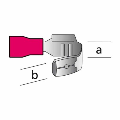 Kabelsko hun m/eksta rd 6,3mm 10 stk.