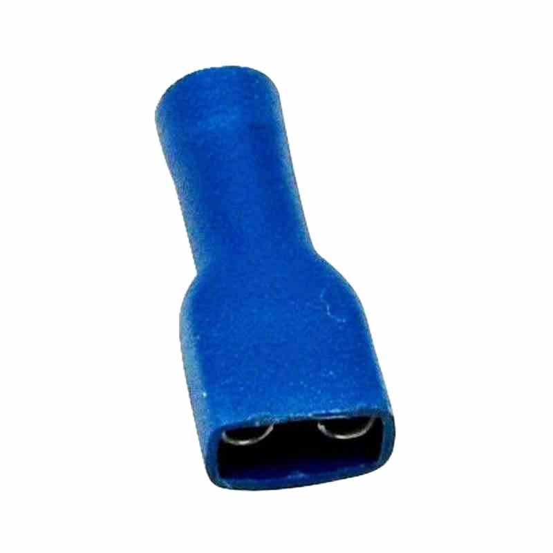 Kabelsko bl hun flad isol 6,3 mm 10 stk