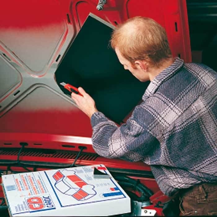 Stjdmpningsplade sort 10 mm