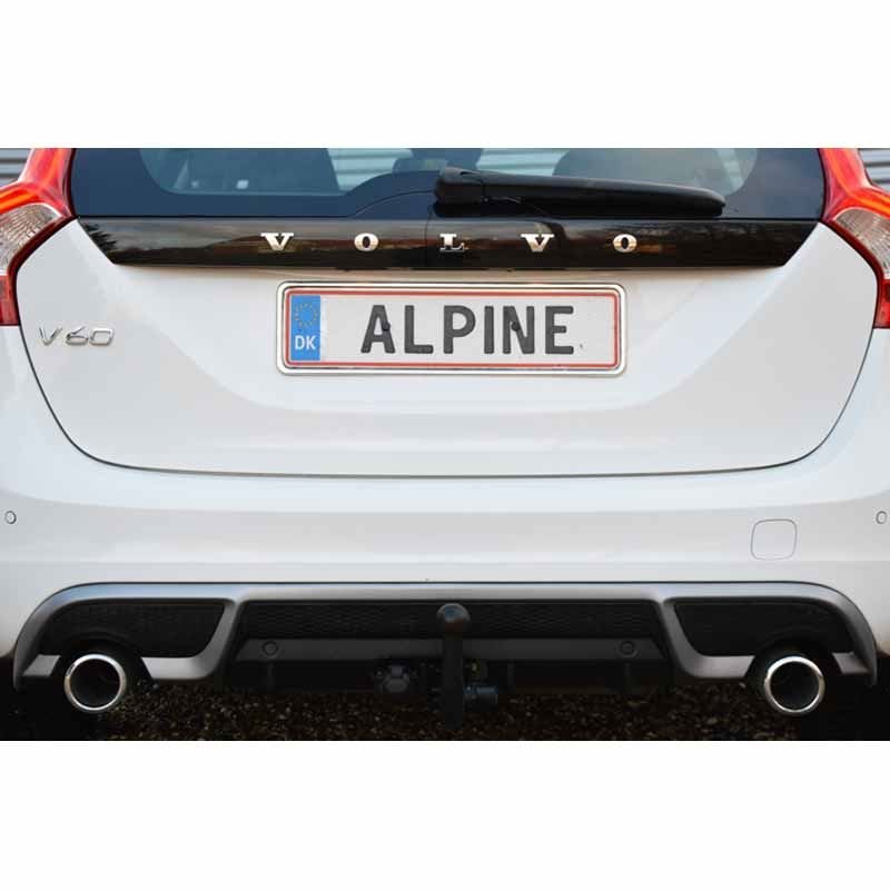 Nummerpladeholder rustfri stl forkromet