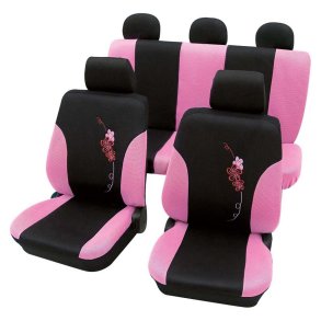 Sdeovertrk Flower i Pink st