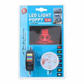 Poppy Led lys med 7 farver 12/24V