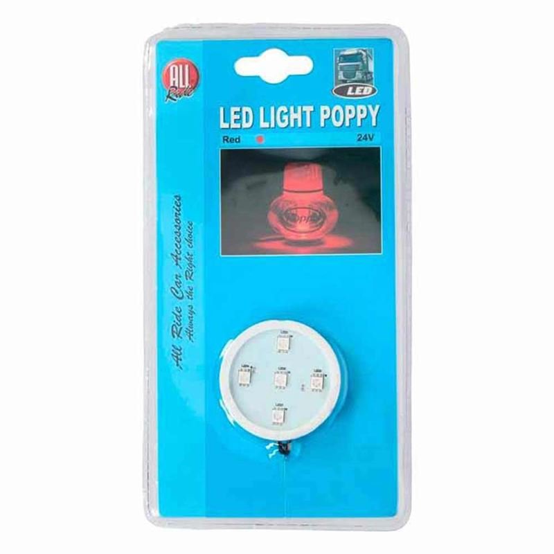 Poppy Led lys med rd farve 24V