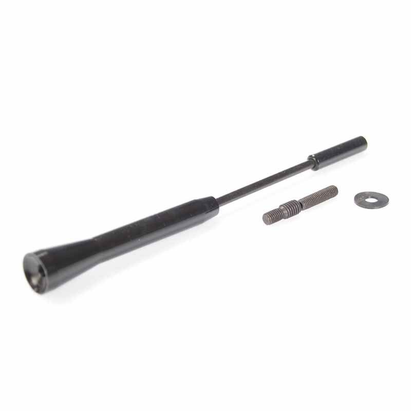 Antennestav alu 17 cm sort 5/6mm gevind