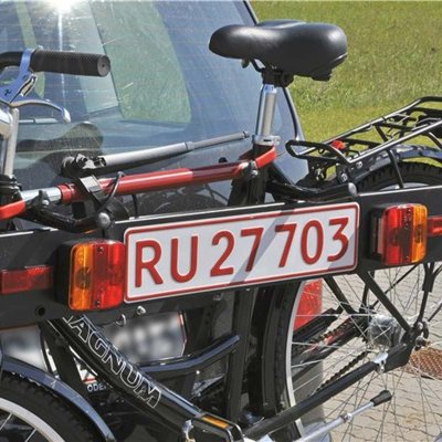 Lygtebom godkendt model i sort